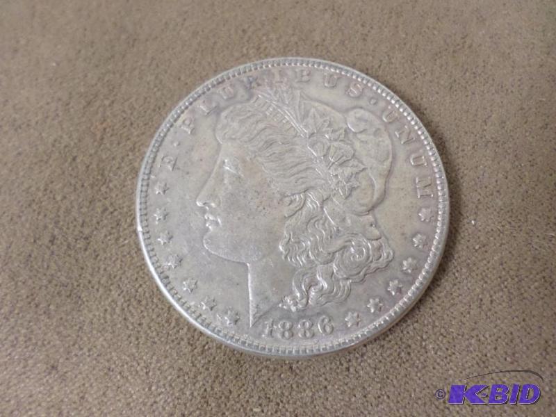 1886 Morgan Silver Dollar, EFAU...