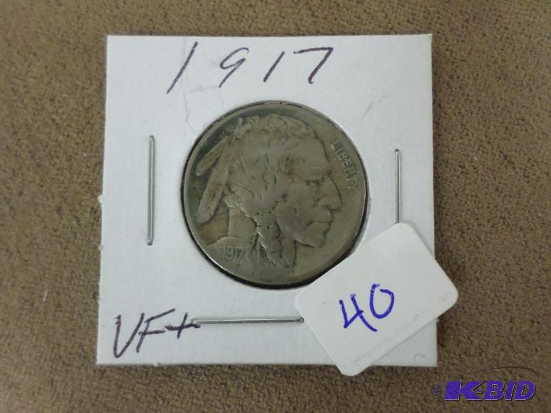 1917 Buffalo Nickel, Shows Full Horn VFVF...