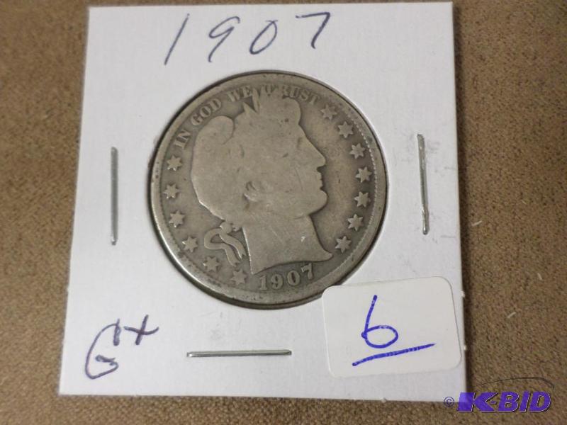 1907 Barber Half Dollar, GG...
