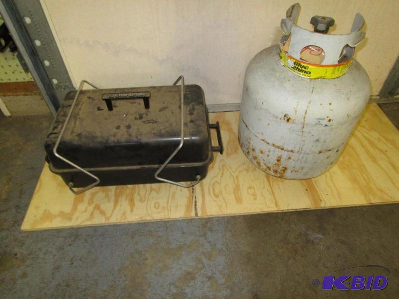 Propane Grill and Tank