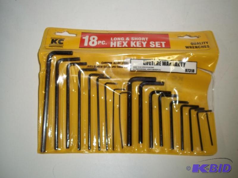 NEW 18 pc Hex Key Set...