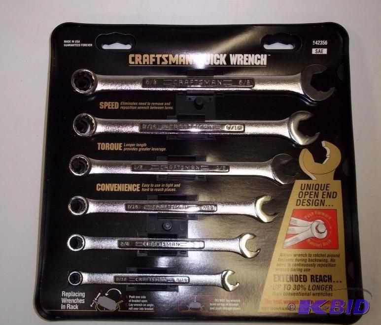 NEW Craftsman Quick Wrench set   6 pc set ...