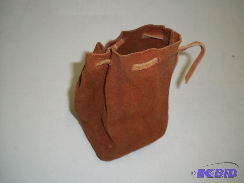 Leather Marble pouch with steel marbles and r...