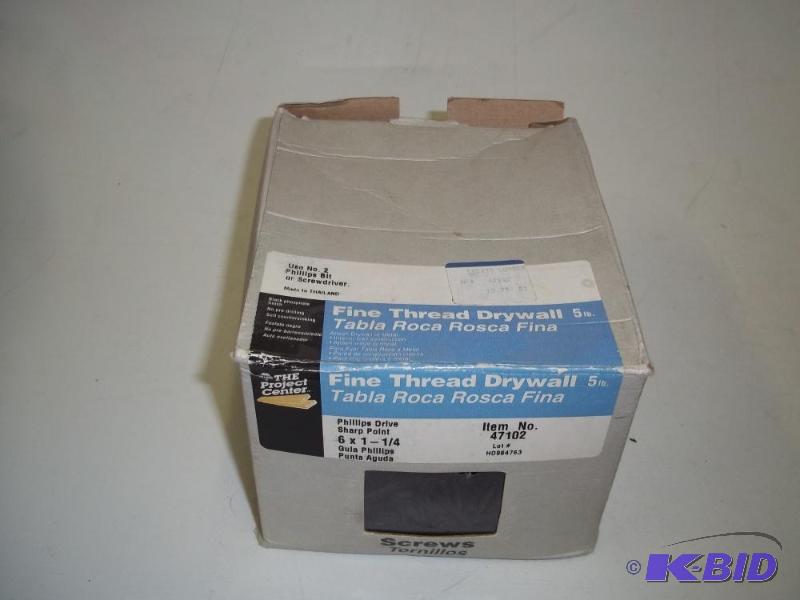 5 Pounds of 6 x 1 14&quot Sheet rock screws...