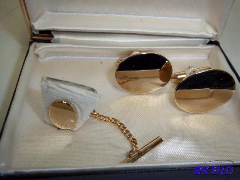 Anson Cufflings and Tie Clasp...