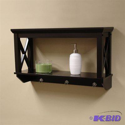 lot 11 image: X-Frame Bathroom Wall Shelf