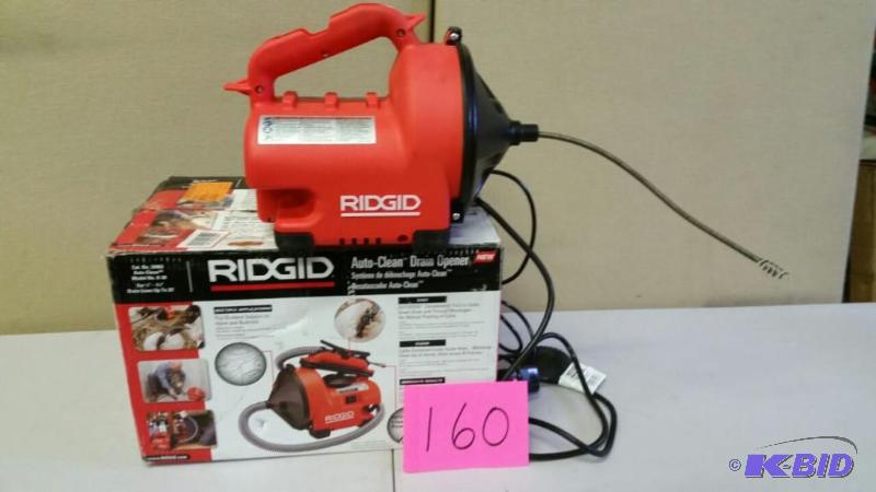 lot 160 image: RIDGID AUTO-CLEAN DRAIN OPENER