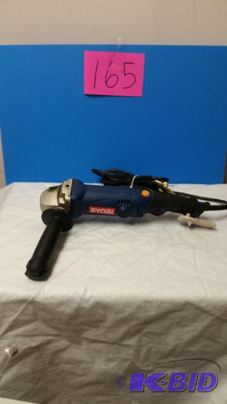 lot 165 image: Ryobi 4-12 in. Angle Grinder
