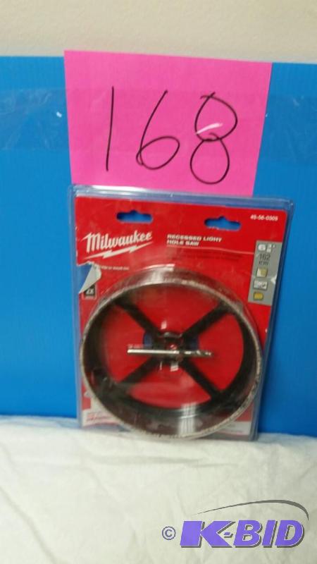 lot 168 image: Milwaukee Recessed Light Hole Saw