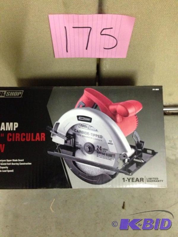 lot 175 image: 12 amp 7 14 Circular Saw