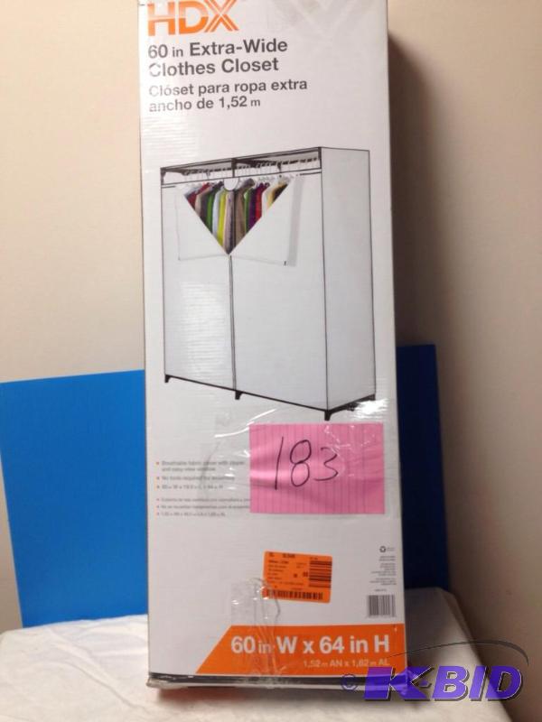 lot 183 image: HDX Extra Wide Closet