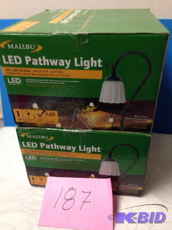lot 187 image: 2 LED pathway Lights