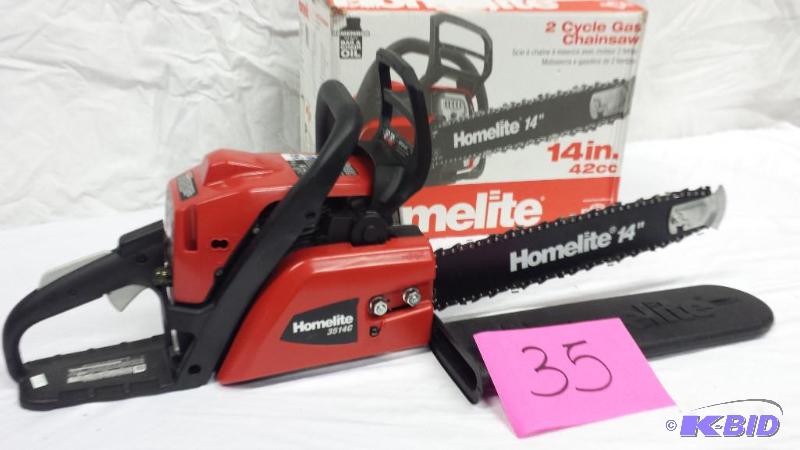 lot 35 image: Homelite Chain Saw