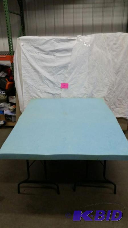 lot 5 image: 3-in. Memory Foam Mattress Topper - King