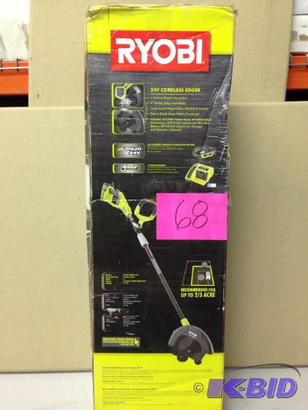 lot 68 image: Ryobi 24v Cordless Edger