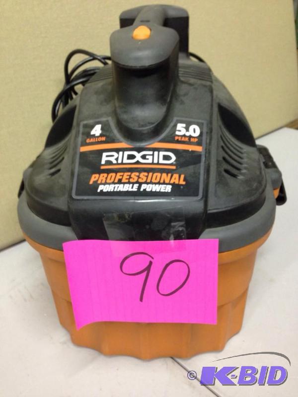 lot 90 image: Wetdry Ridgid Vacuum