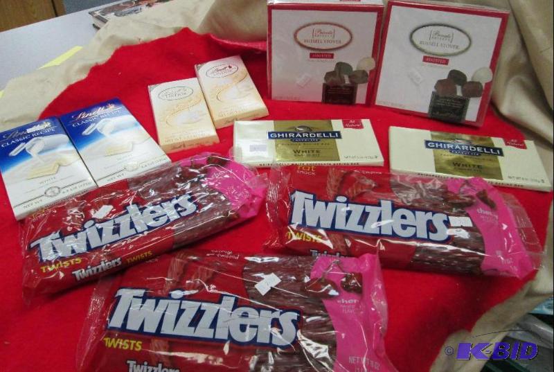 lot 51 image: 3 pkg of Cherry Twizzlers Exp 1014, 2- Priva...