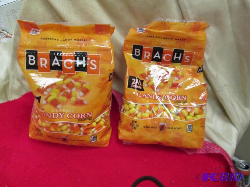 lot 77 image: Brachs 2 12 pounds of candy corn EXP 1015...