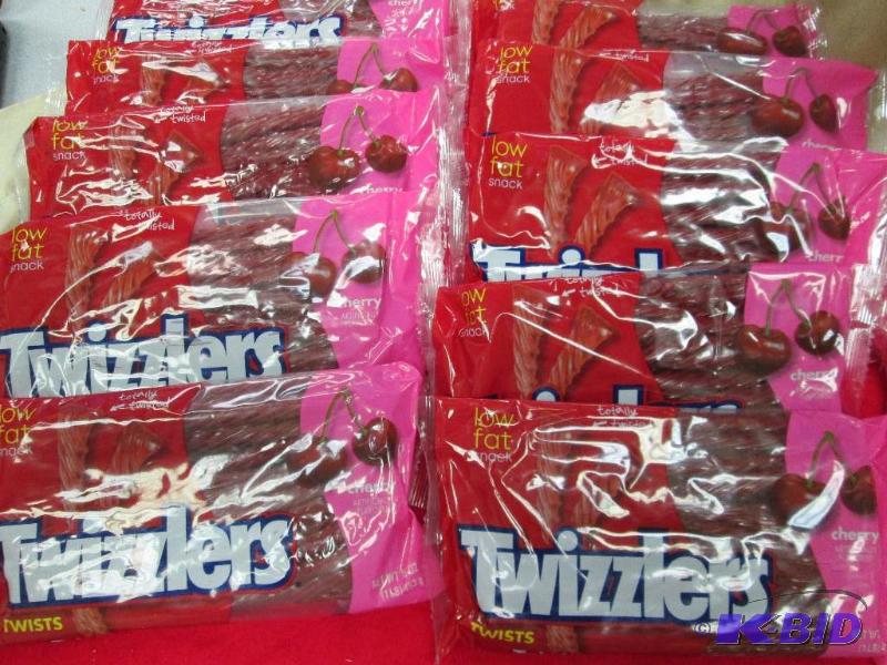 lot 83 image: Qty 10 pkg of Twizzlers cherry EXP 102014...