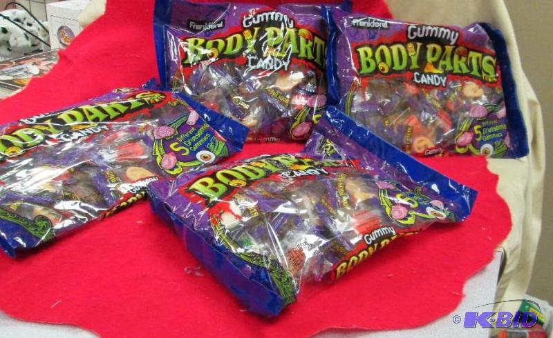 lot 85 image: Qty 4 Gummy Body Parts EXP Apr 2016...
