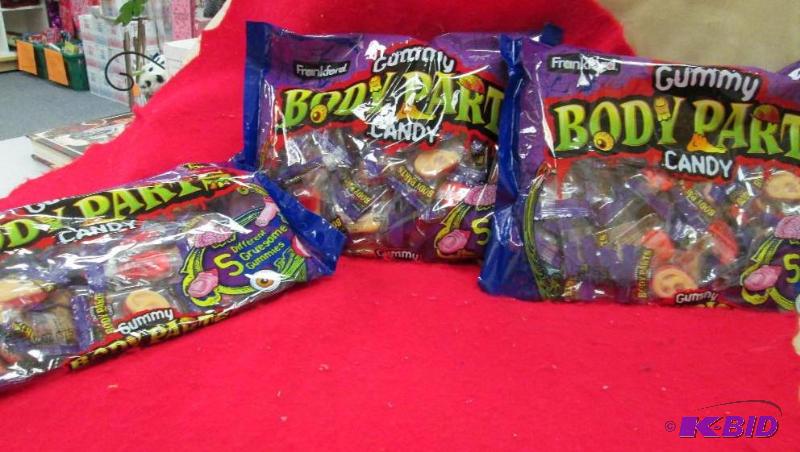 lot 86 image: Qty 3 Gummy Body Parts EXP Apr 2016...