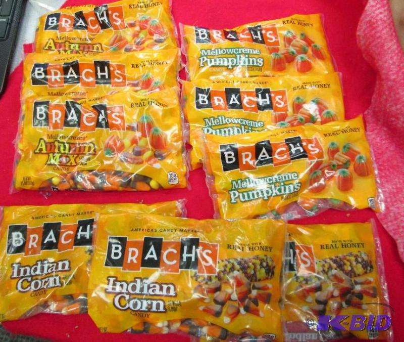 lot 97 image: Qty 9 Brachs Mellow crme Autumn Mix candy, I...