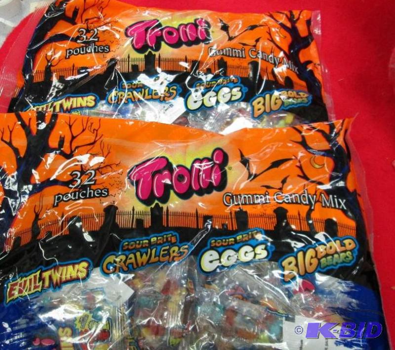 lot 98 image: Qty 2 pkg 32 pouches in each bag of Trolli Gu...