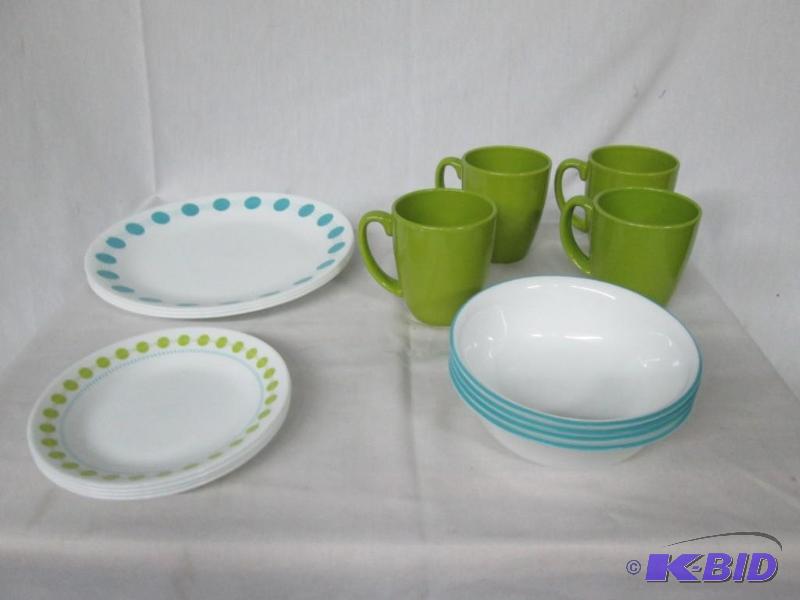 lot 27 image: Corelle South Beach 16-pc. Dinnerware Set