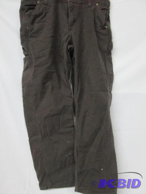 lot 47 image: Carhartt Misses Fulton Flannel Lined Canvas Pants