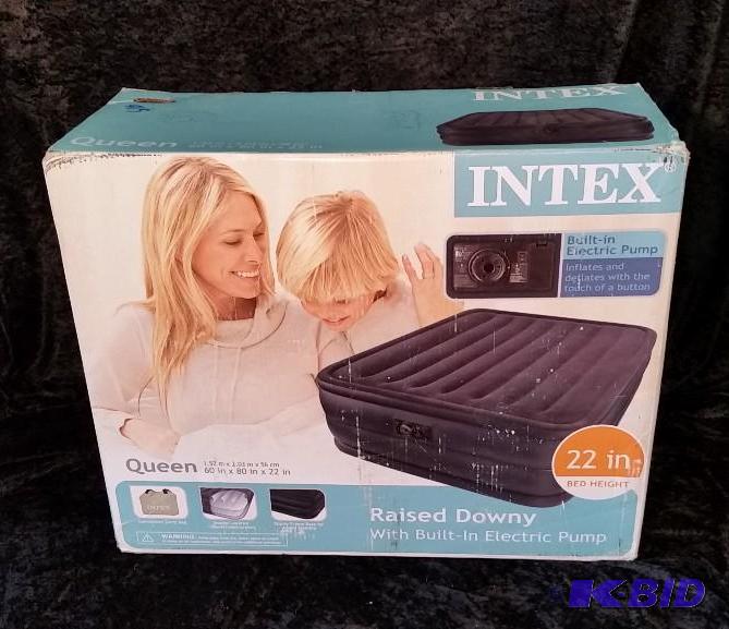lot 76 image: Intex Queen Pillow-Rest Air Bed.  New in Box