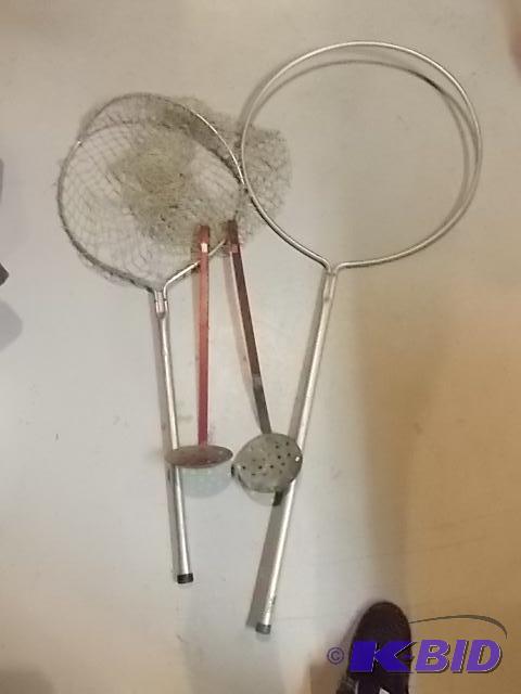 2-Ice Ladles, 2-Landing Nets (1-Frame Only)...