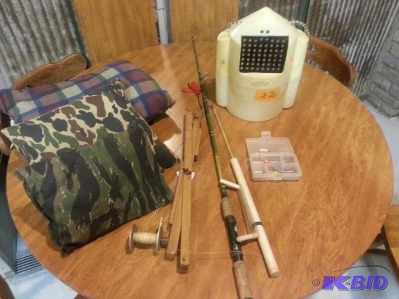 Minnow Pail, Fishing Pole, Jig Sticks, Tackle...