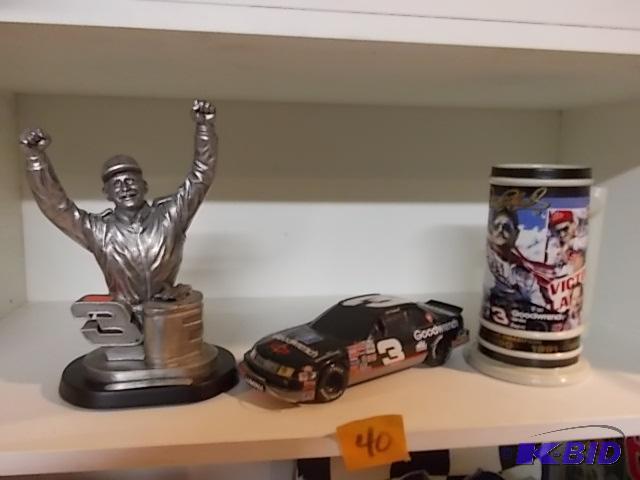 Dale Earnhardt Collectibles Stein, Car, Statu...