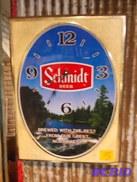 Schmidt Beer Clock 20 x 15...