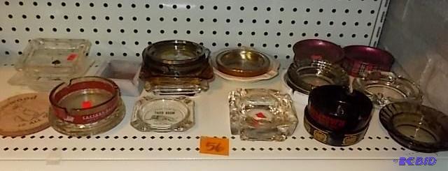 Collection Of Ashtrays (Several Glass With Ad...