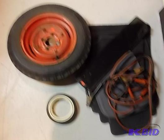 Old Tire On Wheel, Sun Visor, Floor Mats, Jum...