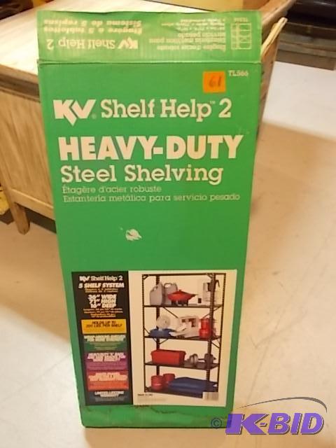 Box With Heavy Duty Steel Shelving 36 x 72 x ...