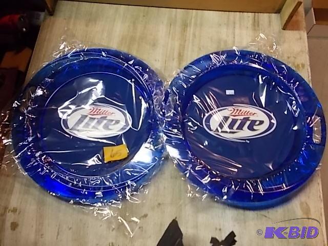 2-NEW&nbspMiller Lite&nbspTrays...