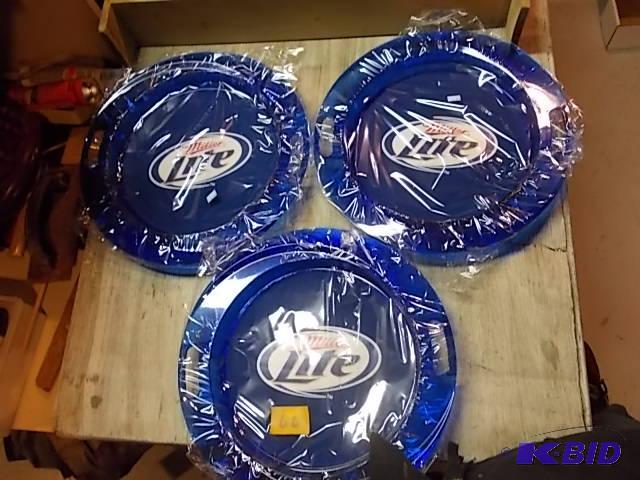 3-NEW&nbspMiller Lite Trays...