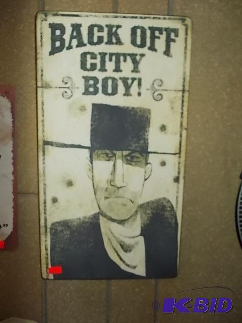 City Boy Sign...