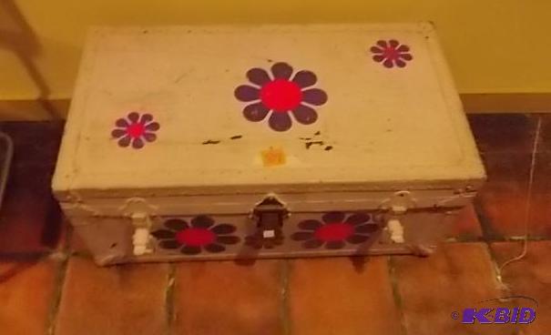 Old Trunk With Insert (Painted)...