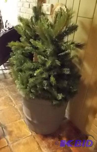 Large Pot With Artificial Tree 48 Inches Tall...