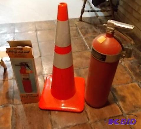 2-Fire Extinguishers, 1-Safety Cone...