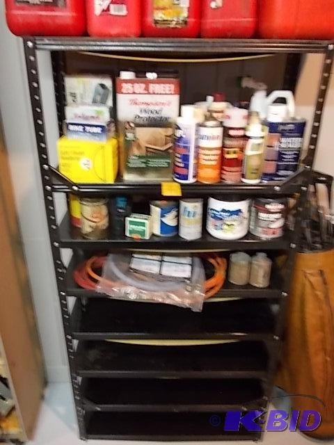 Metal Shelf With ContentsChemicals (Bring Bo...