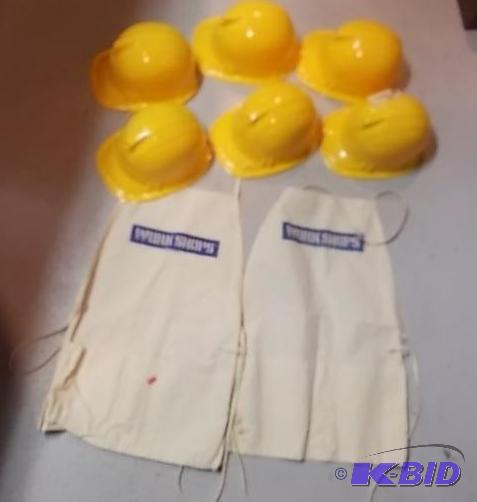 2-Kids Aprons, 6-Play Hard Hats...