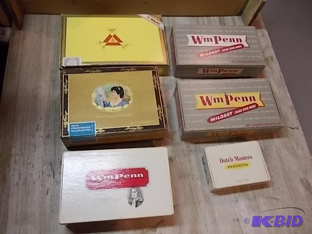 6-Cigar Boxes...