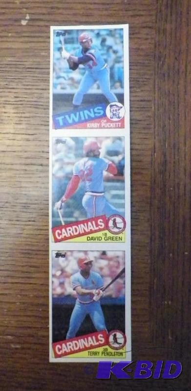 Rare Kirby Puckett Uncut Rookie Card