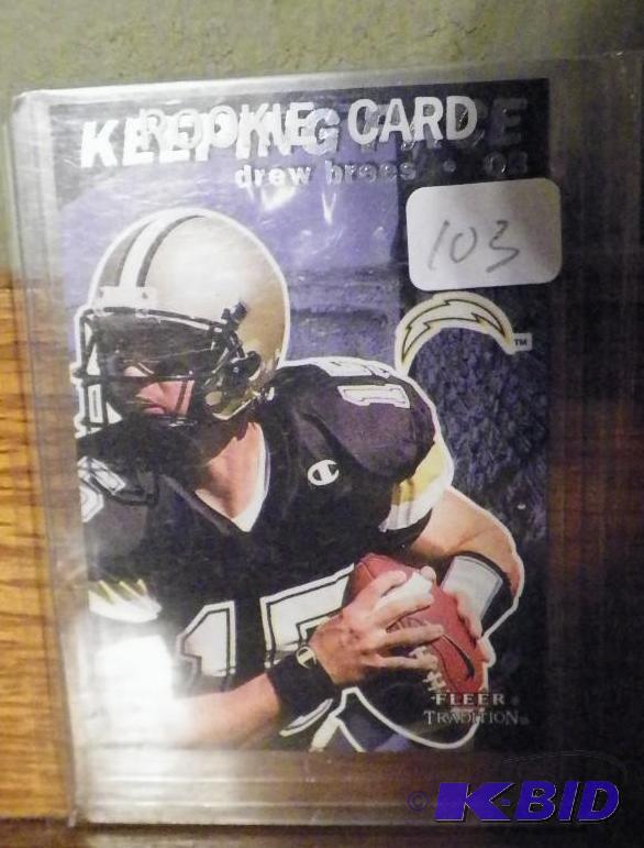 Drew Brees Fleer Rookie Card