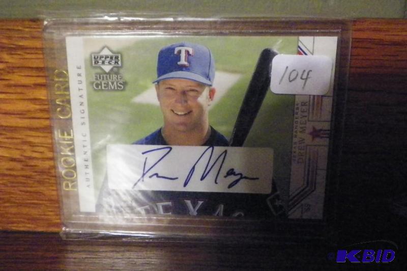 Drew Meyer Autographed Card