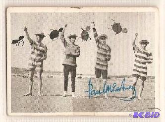 Original 1960s Beatles Card